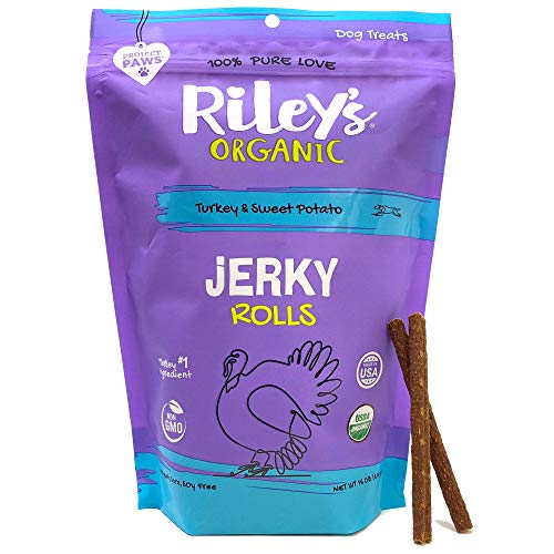 Riley's Organic Dog Jerky Treats - Dog Training Treats Made in USA - Turkey & Sweet Potato - 6" Soft Jerky Treats for Dogs - Easy Snap for Any Size Dog - 16 oz - Thumbnail 7