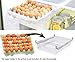 Mia home 30-Eggs Storage Organizer for Kitchen Refrigerator, Egg Tray, Egg Storage for Fridge, Pull out basket Organizer