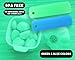 Juvale 4 Piece Set Garlic Peelers - Silicone Garlic Presser Roller, Easy Peeling Tube - Useful Kitchen Tools - Blue and Green, 4.75 x 1.25 Inches