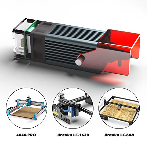 Genmitsu 10W Compressed Spot Laser Module with Air Assist Nozzle, 0.08mm*0.05mm Laser Spot, for 3020-PRO Ultra, 3030-PROVer MAX, 4040-PRO, 4040-PRO MAX, PROVerXL 4030 V2, PROVerXL 6050 Plus CNC Router