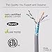 trueCABLE Cat6 Shielded Riser (CMR), 1000ft, Gray, 23AWG Solid Bare Copper, 550MHz, PoE++ (4PPoE), ETL Listed, Overall Aluminum Foil Shield (F/UTP), Bulk Ethernet Cable
