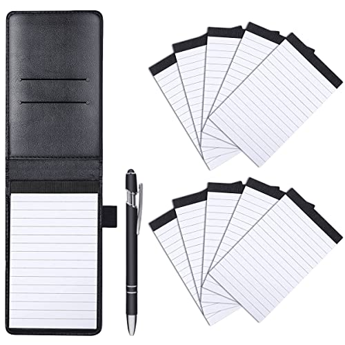 Aidunmis 12 Pieces Notepads Holder Set, Small Notebook Memo Pads 3x5, Mini Pocket Notepad Holder