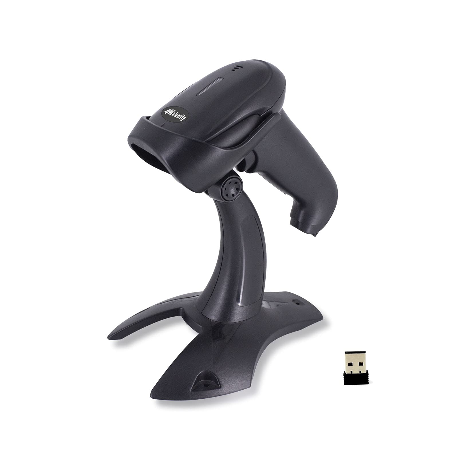 Alacrity 2D QR 1D Bluetooth Barcode Scanner, Bluetooth/2.4 GHz Wireless/USB Wired 3 in 1, Handsfree/Screen Scanning Supported, for PC Laptop Tablet Smart Phone