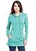 VESSOS Women's Long Sleeve Sweatshirt Crewneck Pocket Fleece Tunic Slim Fit Hoodie