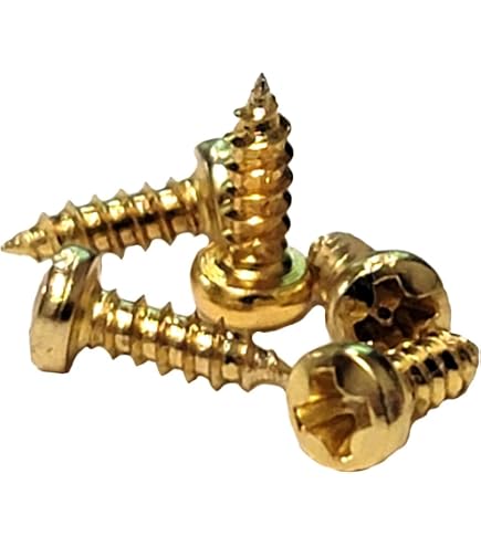 #4 X 1/2" Flat Head Slotted Wood Screws – Solid Brass – 100 Pack – AMERICANINTEGRATEDSUPPLY