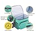 Msicyness Adult Lunch Box Insulated Lunch Bag Large Cooler Tote Bag for Men & Women, Double Deck Heat-resistant Cooler with Adjustable Shoulder Handbag (blue)