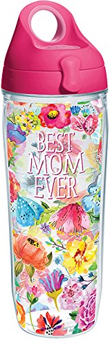 Tervis 1286450 Best Mom Ever Floral Tumbler with Wrap and Pa