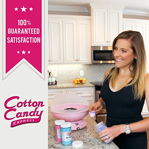 Cotton Candy Express CC1000-S Cotton Candy Machine with 3 Sugar Pack - Cherry, Grape, Blue Raspberry