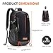 Camel Hiking Backpack Travel Backpack Outdoor Backpack Lightweight & Durable (Black)