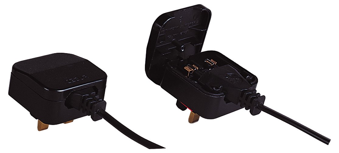 Quality Eagle Branded 5 A Fused Euro Converter Plug 2 Pole Euro Plug to 3 Pin UK Plug