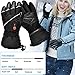 SNOW DEER Upgraded Heated Gloves Men Women,Ski Motorcycle Electric Battery Mittens Gloves