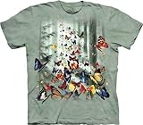 The Mountain Men's Butterflies T-Shirt, Green, X-Large