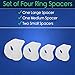 VIVEsole Toe Spreaders for Feet (8 Pack) - Silicone Spacers for Women & Men - Gel Separators for Bunions, Overlapping Toes, Pain Relief - Orthotic Dividers for Athletes, Alignment & Corrector