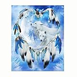 5D Diamond Painting, callm Hot Sale DIY Cross Stitch Kit Peacock Diamond Embroidery Painting Drill Arts Craft Supply for Home Wall Decor (Dream Catcher)