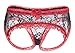 Sofishie Ruffle Back Midnight Bow-Tie Panties - Black 2 - Large