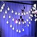 AQV Led String Lights, 16.4ft Snowflakes String Lights Snowflakes Fairy Lights Battery Operated Waterproof Outdoor/Indoor DIY Decoration Christmas Party, Wedding, Garden
