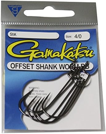Gamakatsu Offset Shank Round Bend Worm Hook