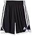 Adidas Boys' Big Athletic Short, Caviar Black, L