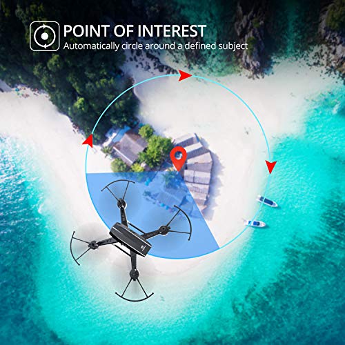 DEERC Drone with Camera for Adults 2K Ultra HD FPV Live Video 120° Wide