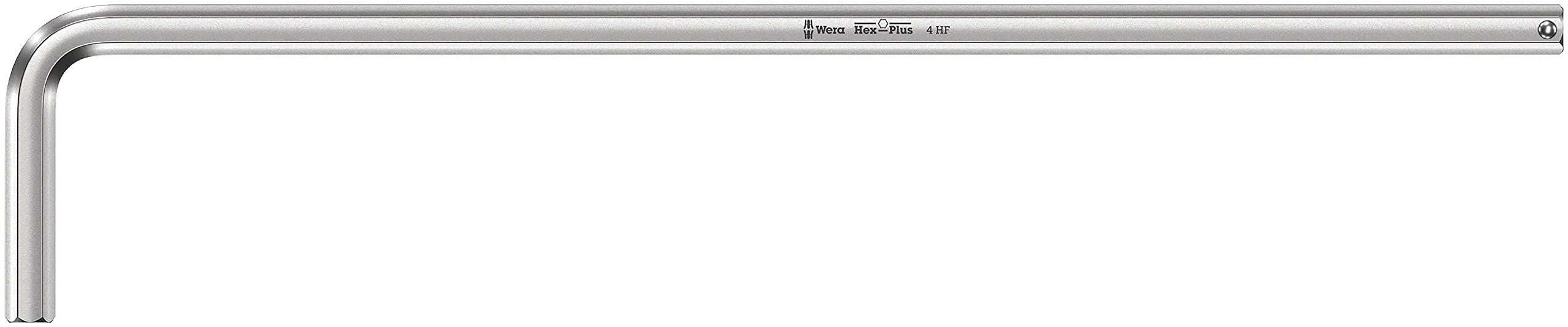 Wera 05022121001 950 L HF Angled Male Spanners, System Metric, Chrome, with Retainer Function, 4.0 mm Matt