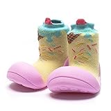 Attipas Baby Shoes Socks Rubber Sole First Walker Soft Cotton Ideal Baby Registry Gifts
