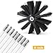10 Feet Dryer Vent Cleaner Kit, Dryer Duct Cleaning Kit, Includes 8 Flexible Rods, Synthetic Brush Head, Flexible Lint Remover