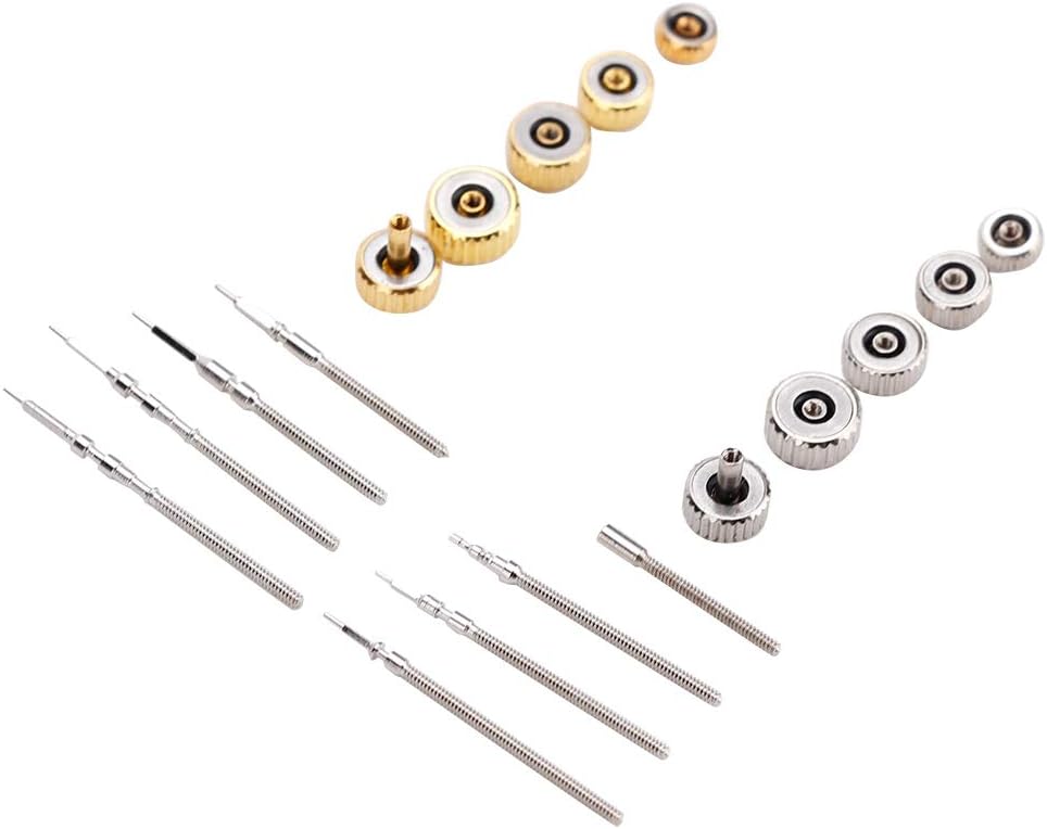 Watch Crown, Stainless Steel Watch Crown Spring Bar Set Watch Repairing Tool Accessory: Home & Kitchen