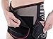 DCCDU Lumbar Support Back Brace Waist Trainer Trimmer Belt Support Belt with Dual Adjustable Straps Abdominal Binder Belly for Back Pain Reliever (Blcak, XL)