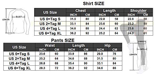 Sanke Women Running Suit Compression Long Johns Breathable Top and Bottom Set