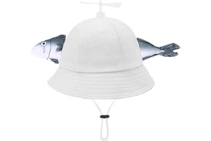 XIUYEQIU Propeller Hat,Fish hat with Propeller,Funny Hats,Novelty Hat for Adults female