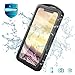 Snowfox iPhone X/XS Waterproof Case, Full Body Rugged Underwater Case with Built-in Screen Protector Shockproof Dirtproof Snowproof IP68 Certified for iPhone X/XS 5.8 inch (Black)