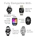 Kuxiu® 22mm Stainless Steel Replacement Watch Band Strap for LG G R W100 W110 & Samsung Gear 2nd & Pebble Smartwatch Black Color + Tools