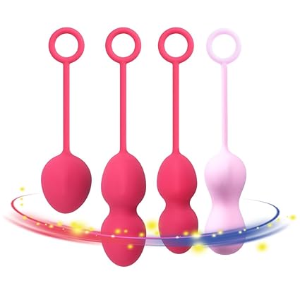 MAGIC JOY Silikon Beckenboden Kugeln Set für Frauen Vaginalmuskulatur Und Beckenboden Training mit 4 Premium Beckenboden Kuge
