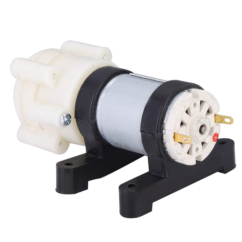 Mini Aquarium Air Diaphragm Pump for Freshwater and Saltwater Fish Tanks, DC 12V Power Supply, 1.5-2L/Min Flow Rate, Water Cooled Operation