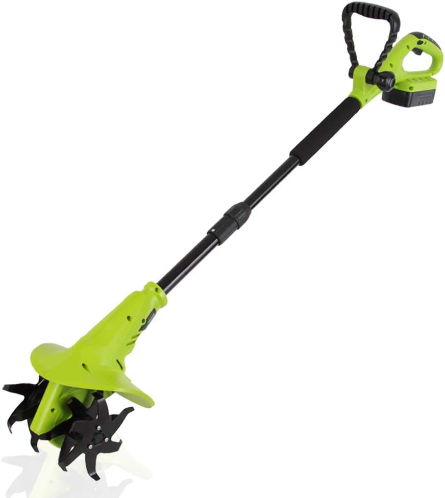 Serene Life 18V Handheld Electric Cordless Tiller Battery Powered
