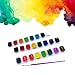 TBC Assorted Watercolor Paint Set,24 Washable Colors Painting Set with Brush, Perfect for Kids,Student and Beginner