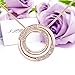 joyliveCY Women Charm Jewerly Pendant Rose Gold Plated Necklace Bicyclic Chain Necklace