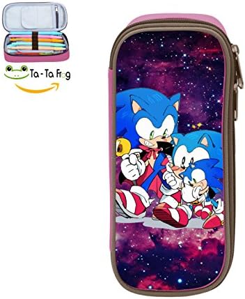 Large Capacity Pen Bag Son-ic Generations Boom Pencil Case Makeup Pouch Double Zipper Box