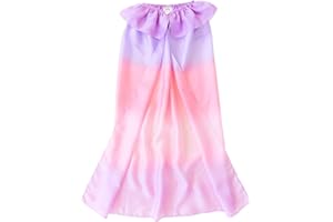 Sarah's Silks - Reversible Silk Cape, 100% Real Silk, 32-Inch Long 2 Layer Soft Silk Cloak, 7-12-Inch Wide Elastic Neck Band