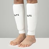 Blitz Elastic Shin Pads White Medium Pair view 2