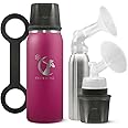 Breastmilk Chiller Reusable Storage Container by CERES CHILL | Keeps Milk Safe for up to 20 Hours | Connects w/Major Pumps(1 Chiller, Plum)