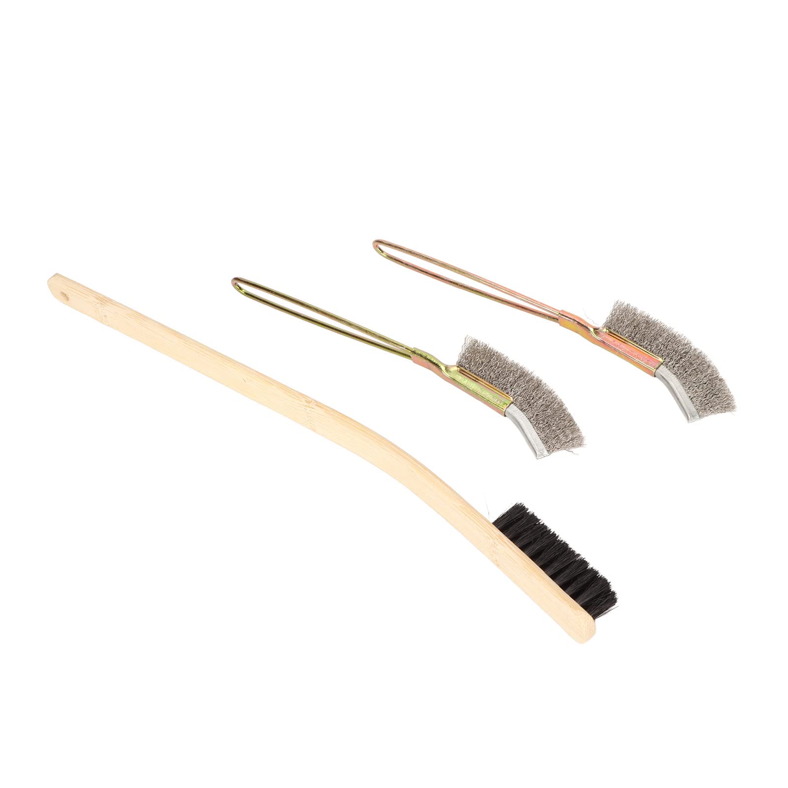 PENO Bird Cage Cleaning Brush, Bamboo Bird Cage Cleaning Brush Long Handle Medium Hardness for Bird Cages