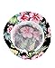 NYFASHION101 Fashionable Unisex Satin Lined Printed Pattern Cotton Bucket Hat, Black Floral 2106