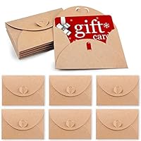 HansGo Gift Card Envelopes, 100PCS Cute Envelopes Small Gift Card Holders Mini Seed Envelopes with Heart Shaped Clasp