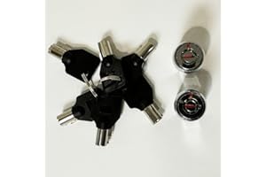 RI-KEY SECURITY RiKey Security - 2X Storage Cylinder Locks KEYED Alike with 3 Tubular Keys for Roll-up Door Unit Secure 19mm