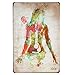 Music Guitar Lady Wall Decor Retro Vintage Tin Sign 12