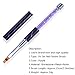 Ycyan 1Pcs UV Gel Nail Ombre Brush Rhinestone Handle Nylon Hair Professional Nail Tools