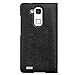 QIALINO Leather Case for Huawei Ascend Mate 7, Slim Flip Cover Case, with Smart View Winodw and Sleep Wake Function for Huawei Mate7 (Black)
