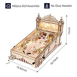 ROKR Miniature Pinball Machine-3D Wooden Puzzles