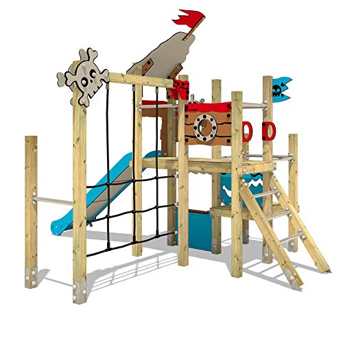 Klettergerüst WICKEY PRO Magic Fear+ für den öffentlichen Kinder-Spielplatz - Kletterturm mit Rutsche für Kindergarten… – Bild 3